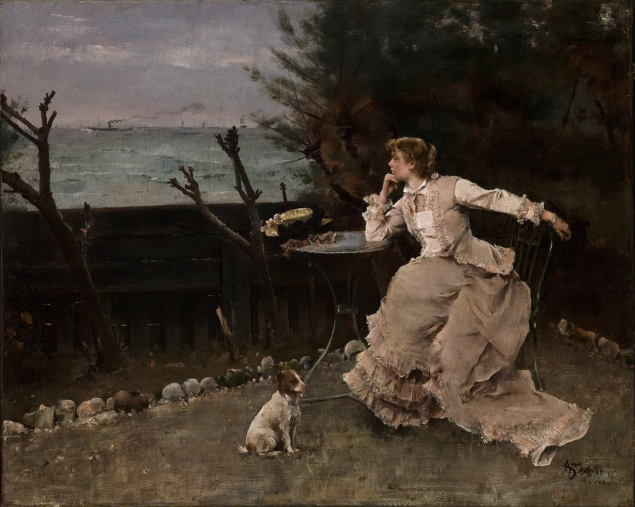 Alfred Émile Stevens - 139, Pensieri profondi, Saint Louis Art Museum